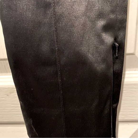 Bebe Black Satiny Ankle Zip Leggings - Picture 8 of 8